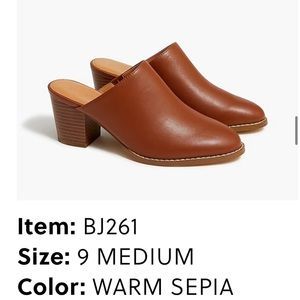 J.Crew Heeled Mules